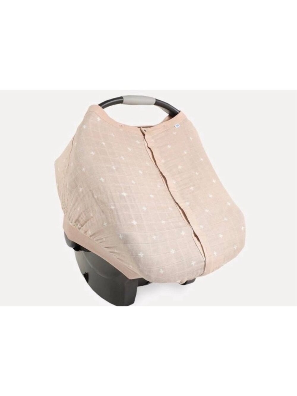 Little unicorn beige cotton muslin car seat cover